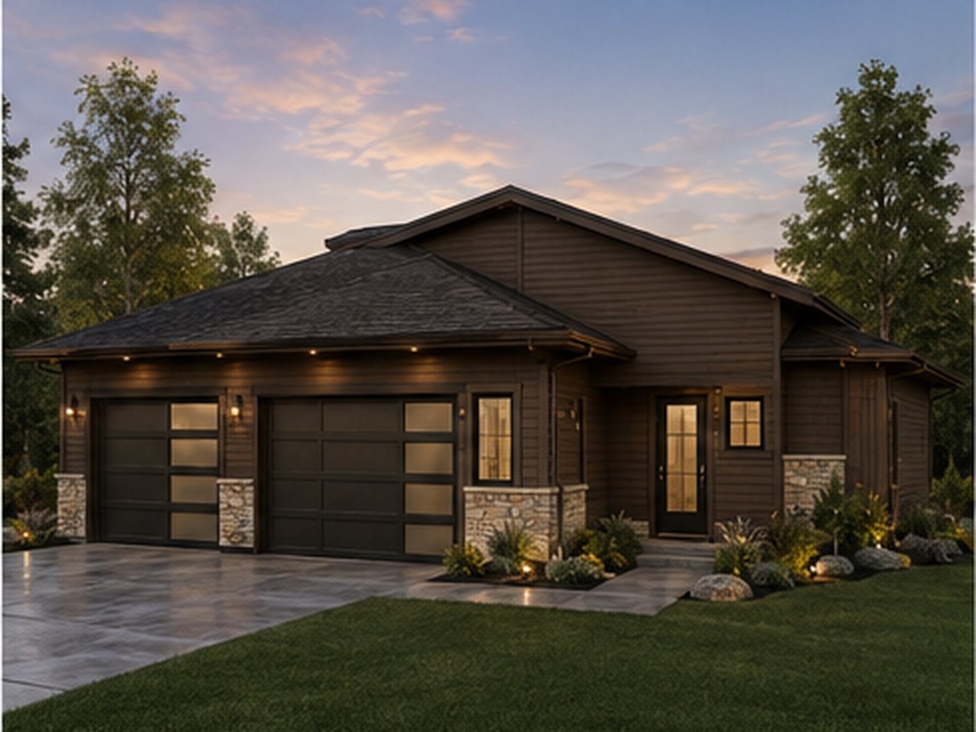 1700 Oakways Street — Garage elevation
