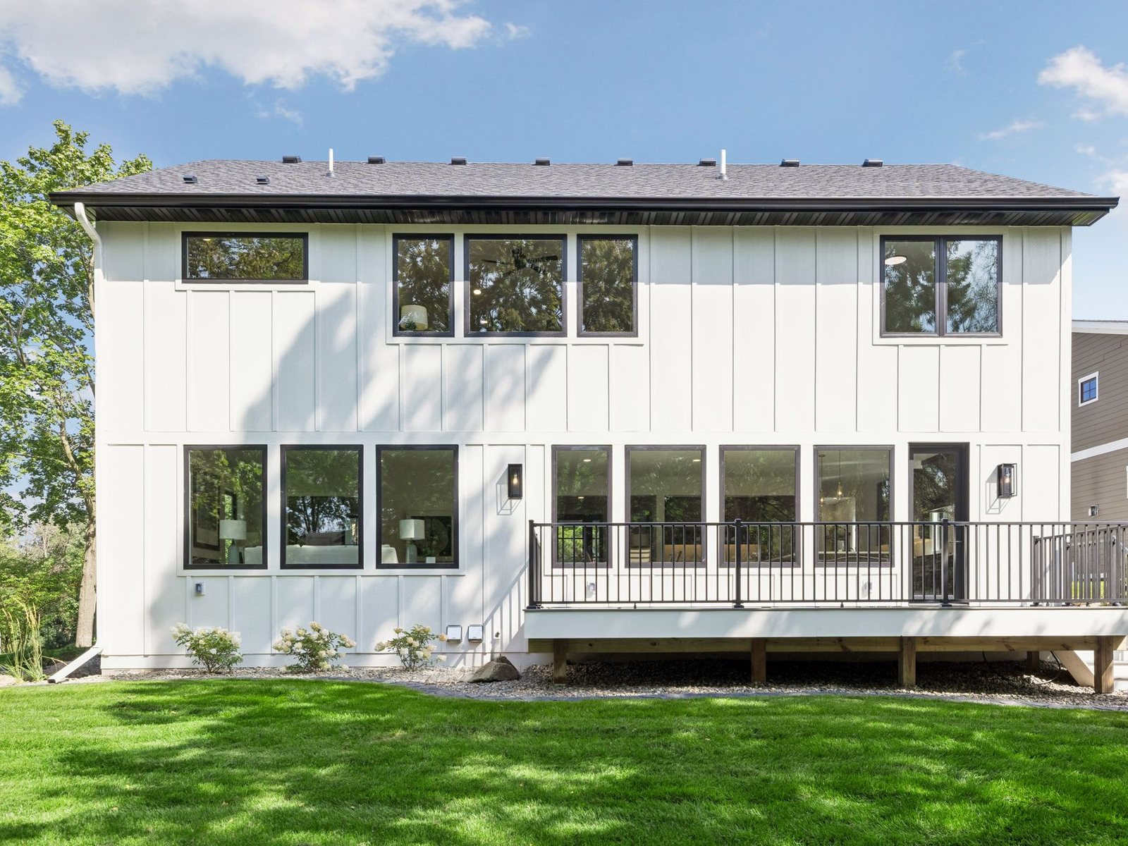 2631 Orchard Lane — Rear elevation and deck