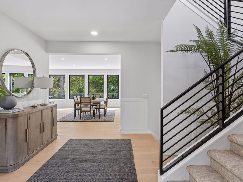 2631 Orchard Lane — Stair and rail detail